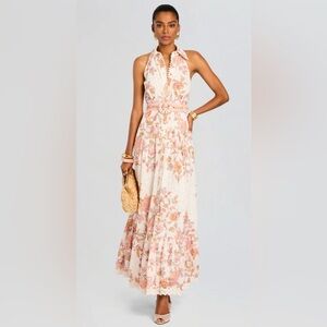 NWT HEMANT & NANDITA Hemant & Nandita - Niti Long Shirt Dress 
M / White Floral